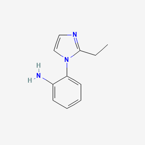 molecular formula C11H13N3 B2659419 2-(2-Ethyl-1H-imidazol-1-yl)aniline CAS No. 937607-78-8
