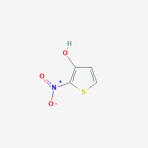 molecular formula C4H3NO3S B2659439 2-Nitrothiophen-3-ol CAS No. 128496-62-8