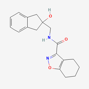 N-((2-hydroxy-2,3-dihydro-1H-inden-2-yl)methyl)-4,5,6,7-tetrahydrobenzo[d]isoxazole-3-carboxamide