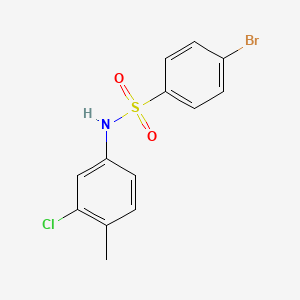 4-bromo-N-(3-chloro-4-methylphenyl)benzenesulfonamide