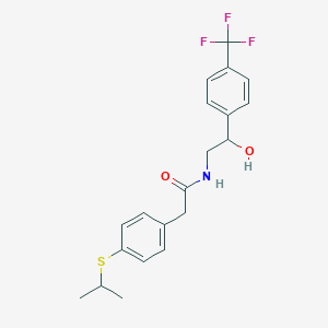 N-(2-hydroxy-2-(4-(trifluoromethyl)phenyl)ethyl)-2-(4-(isopropylthio)phenyl)acetamide