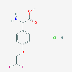 Methyl 2-amino-2-[4-(2,2-difluoroethoxy)phenyl]acetate hydrochloride