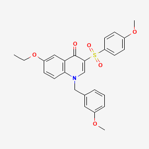 6-ethoxy-1-(3-methoxybenzyl)-3-((4-methoxyphenyl)sulfonyl)quinolin-4(1H)-one
