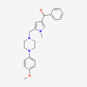 (5-{[4-(4-methoxyphenyl)piperazino]methyl}-1-methyl-1H-pyrrol-3-yl)(phenyl)methanone