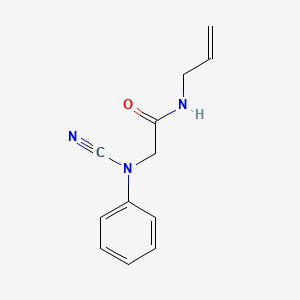 2-(N-Cyanoanilino)-N-prop-2-enylacetamide