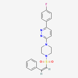 (Z)-3-(4-fluorophenyl)-6-(4-(styrylsulfonyl)piperazin-1-yl)pyridazine