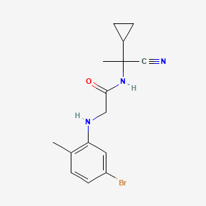 2-[(5-bromo-2-methylphenyl)amino]-N-(1-cyano-1-cyclopropylethyl)acetamide