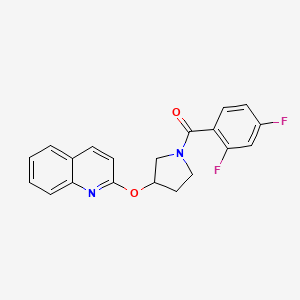 (2,4-Difluorophenyl)(3-(quinolin-2-yloxy)pyrrolidin-1-yl)methanone