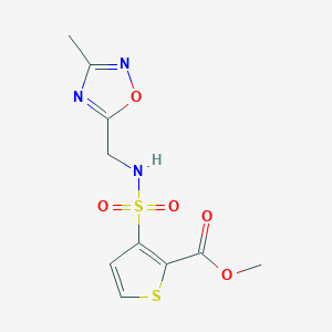 methyl 3-(N-((3-methyl-1,2,4-oxadiazol-5-yl)methyl)sulfamoyl)thiophene-2-carboxylate