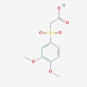 molecular formula C10H12O6S B2659505 2-((3,4-Dimethoxyphenyl)sulfonyl)acetic acid CAS No. 933710-37-3