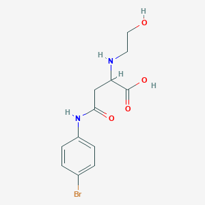 4-((4-Bromophenyl)amino)-2-((2-hydroxyethyl)amino)-4-oxobutanoic acid
