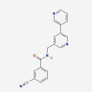 N-([3,3'-bipyridin]-5-ylmethyl)-3-cyanobenzamide