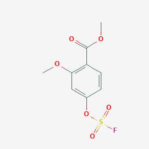 molecular formula C9H9FO6S B2659542 Methyl 4-fluorosulfonyloxy-2-methoxybenzoate CAS No. 2411194-88-0