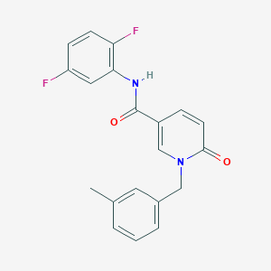molecular formula C20H16F2N2O2 B2659604 N-(2,5-difluorophenyl)-1-[(3-methylphenyl)methyl]-6-oxo-1,6-dihydropyridine-3-carboxamide CAS No. 946310-45-8