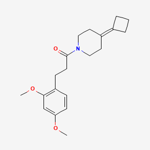 1-(4-Cyclobutylidenepiperidin-1-yl)-3-(2,4-dimethoxyphenyl)propan-1-one