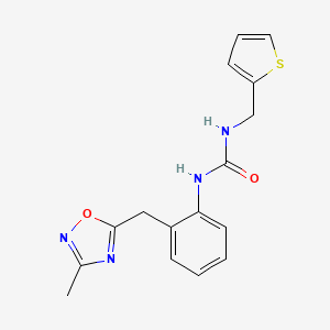 1-(2-((3-Methyl-1,2,4-oxadiazol-5-yl)methyl)phenyl)-3-(thiophen-2-ylmethyl)urea