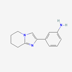3-{5H,6H,7H,8H-imidazo[1,2-a]pyridin-2-yl}aniline