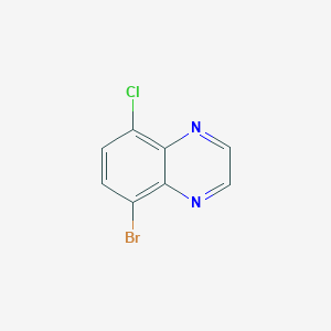molecular formula C8H4BrClN2 B2659661 5-Bromo-8-chloroquinoxaline CAS No. 2227206-68-8