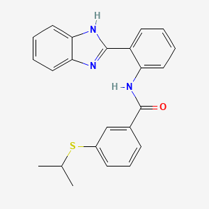 N-(2-(1H-benzo[d]imidazol-2-yl)phenyl)-3-(isopropylthio)benzamide