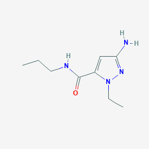 3-amino-1-ethyl-N-propyl-1H-pyrazole-5-carboxamide