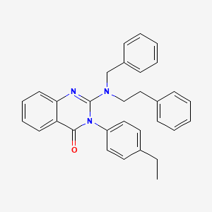 2-[benzyl(2-phenylethyl)amino]-3-(4-ethylphenyl)quinazolin-4(3H)-one
