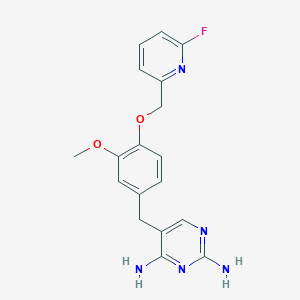 5-[[4-[(6-Fluoropyridin-2-yl)methoxy]-3-methoxyphenyl]methyl]pyrimidine-2,4-diamine