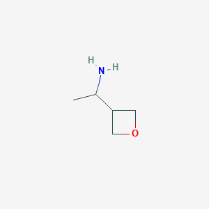 molecular formula C5H11NO B2659704 1-(oxetan-3-yl)ethan-1-amine CAS No. 1544892-89-8