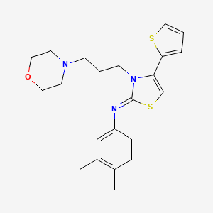 (Z)-3,4-dimethyl-N-(3-(3-morpholinopropyl)-4-(thiophen-2-yl)thiazol-2(3H)-ylidene)aniline