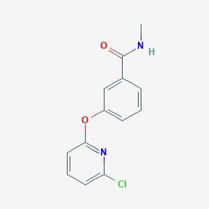 3-[(6-chloro-2-pyridinyl)oxy]-N-methylbenzenecarboxamide