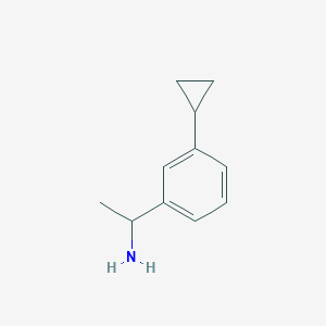 1-(3-Cyclopropylphenyl)ethan-1-amine