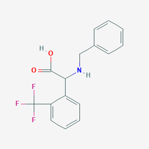 (Benzylamino)[2-(trifluoromethyl)phenyl]acetic acid