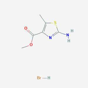 molecular formula C6H9BrN2O2S B2659783 methyl2-amino-5-methyl-1,3-thiazole-4-carboxylatehydrobromide CAS No. 2375274-21-6