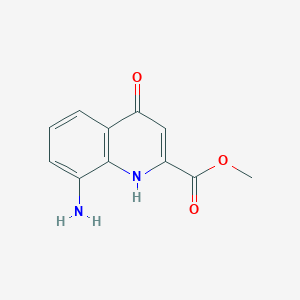 molecular formula C11H10N2O3 B2659807 Methyl 8-amino-4-oxo-1,4-dihydroquinoline-2-carboxylate CAS No. 495408-42-9