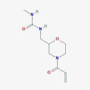 1-Methyl-3-[(4-prop-2-enoylmorpholin-2-yl)methyl]urea