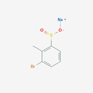 molecular formula C7H6BrNaO2S B2659830 Sodium 3-bromo-2-methylbenzene-1-sulfinate CAS No. 1518459-10-3