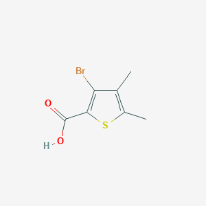molecular formula C7H7BrO2S B2659869 3-Bromo-4,5-dimethylthiophene-2-carboxylic acid CAS No. 89677-56-5