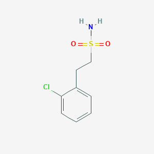 molecular formula C8H10ClNO2S B2659889 2-(2-Chlorophenyl)ethane-1-sulfonamide CAS No. 96129-65-6