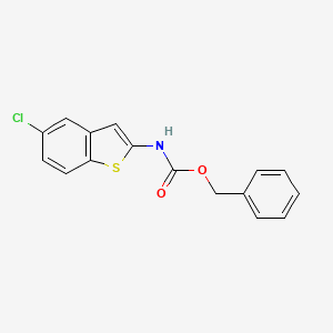 molecular formula C16H12ClNO2S B2659949 2-(Cbz-Amino)-5-chlorobenzothiophene CAS No. 1820716-73-1