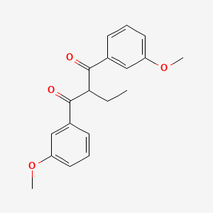 molecular formula C19H20O4 B2659996 2-Ethyl-1,3-bis(3-methoxyphenyl)propane-1,3-dione CAS No. 937602-18-1