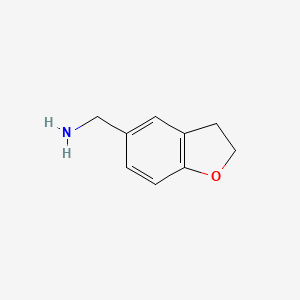 molecular formula C9H11NO B2660008 5-(Aminomethyl)-2,3-dihydrobenzo[b]furan CAS No. 55745-74-9