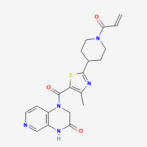 B2660035 1-[4-Methyl-2-(1-prop-2-enoylpiperidin-4-yl)-1,3-thiazole-5-carbonyl]-2,4-dihydropyrido[3,4-b]pyrazin-3-one CAS No. 2248829-20-9
