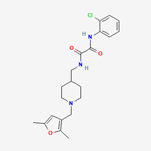 N1-(2-chlorophenyl)-N2-((1-((2,5-dimethylfuran-3-yl)methyl)piperidin-4-yl)methyl)oxalamide