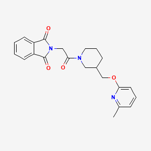 2-[2-[3-[(6-Methylpyridin-2-yl)oxymethyl]piperidin-1-yl]-2-oxoethyl]isoindole-1,3-dione