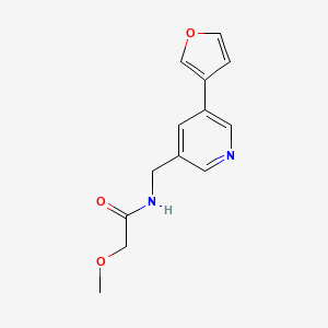N-((5-(furan-3-yl)pyridin-3-yl)methyl)-2-methoxyacetamide