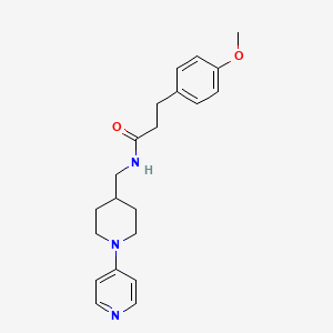 3-(4-methoxyphenyl)-N-((1-(pyridin-4-yl)piperidin-4-yl)methyl)propanamide