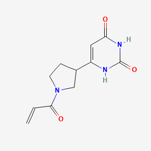 6-(1-Prop-2-enoylpyrrolidin-3-yl)-1H-pyrimidine-2,4-dione