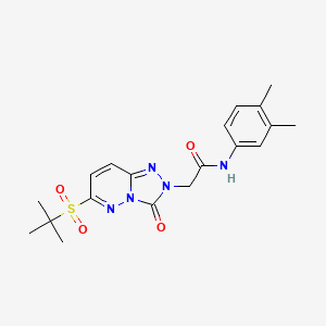 2-(6-(tert-butylsulfonyl)-3-oxo-[1,2,4]triazolo[4,3-b]pyridazin-2(3H)-yl)-N-(3,4-dimethylphenyl)acetamide