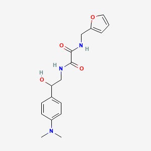 molecular formula C17H21N3O4 B2660133 N'-{2-[4-(dimethylamino)phenyl]-2-hydroxyethyl}-N-[(furan-2-yl)methyl]ethanediamide CAS No. 1705037-01-9