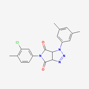 5-(3-chloro-4-methylphenyl)-1-(3,5-dimethylphenyl)-1,6a-dihydropyrrolo[3,4-d][1,2,3]triazole-4,6(3aH,5H)-dione