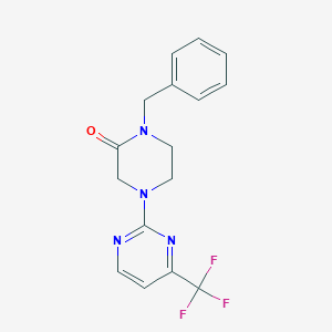 1-Benzyl-4-[4-(trifluoromethyl)pyrimidin-2-yl]piperazin-2-one